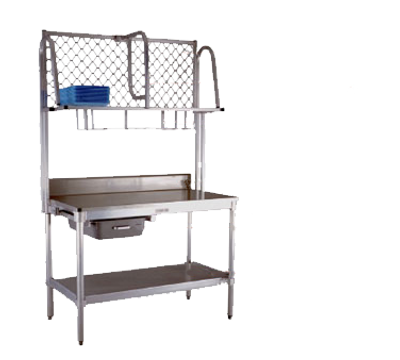 New Age 1379 36&quot; W x 6&quot; H Work Table Backsplash