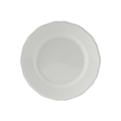 Tuxton SCA-064 6-1/2" Porcelain Porcelain White Round Plate (3 Dozen Per Case)