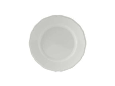 Tuxton SCA-064 6-1/2" Porcelain Porcelain White Round Plate (3 Dozen Per Case)