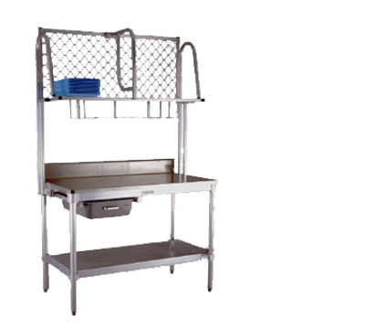 New Age 1383 84&quot; W x 6&quot; H Work Table Backsplash