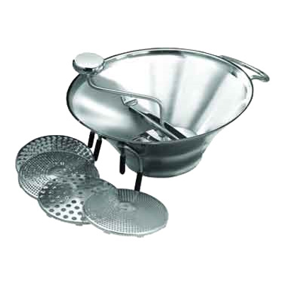 Winco SVM-12 5 qt. Large 12.75" Dia. Stainless Steel Food Mill