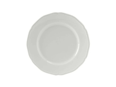 Tuxton SCA-074 7-1/2" Porcelain Porcelain White Round Plate (3 Dozen Per Case)
