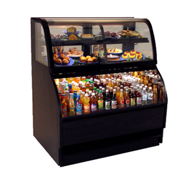 Structural Concepts HMBC6 75.38&quot; W Curved Glass Harmony Service/Self-Service Bakery Merchandiser