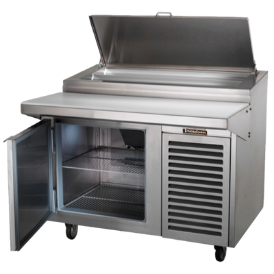 Traulsen TB091SL3S 91" W Stainless Steel 3 Doors Hinged BLU 3-Row Glycol Prep Table - 115 Volts