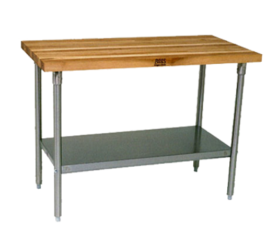 John Boos SNS08 Work Table wood top