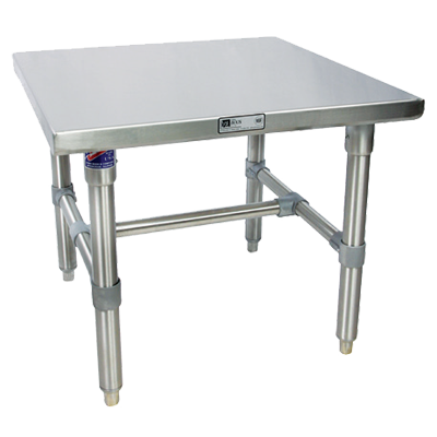 John Boos S16MS07 24" W x 24" L x 20" H 16/300 Stainless Steel Top Machine Stand