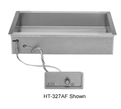 Wells HT-227AF Stainless Steel (2) 4/3 Size 12" x 27" Bain Marie Style Heated Tank