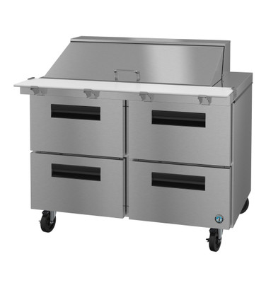 Hoshizaki SR48B-18MD4 48" W Two-Section Four Drawer Reach-In Steelheart Series Mega Top Refrigerator