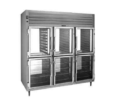 Traulsen RHT332WP-HHG 86.13"W Three-Section Glass Door Spec-Line Refrigerator