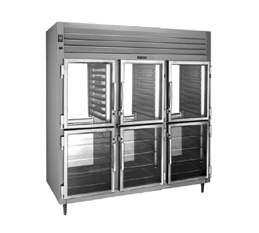 Traulsen RHT332WP-HHG 86.13"W Three-Section Glass Door Spec-Line Refrigerator