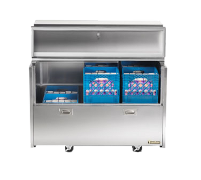 Traulsen RMC34S4 34" W Stainless Steel Sliding Door Spec-Line Forced-Air Single Access Milk Cooler - 115 Volts