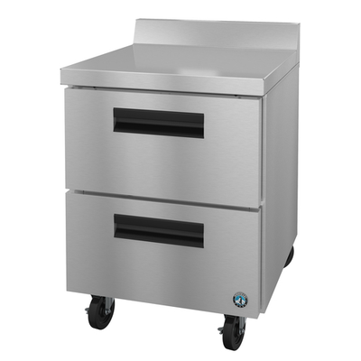 Hoshizaki WF27B-D2 27" W One-Section Two Drawer Reach-In Steelheart Series Worktop Freezer