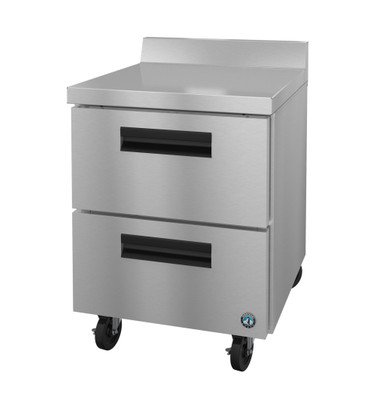 Hoshizaki WF27B-D2 27" W One-Section Two Drawer Reach-In Steelheart Series Worktop Freezer