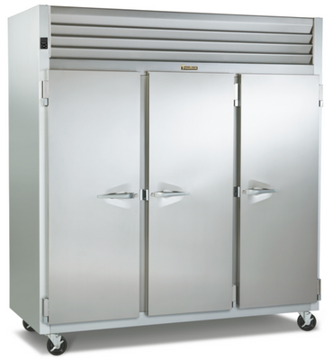 Traulsen G31300 76.31&quot; W Three-Section Solid Door Reach-In Dealer's Choice Freezer - 115 Volts