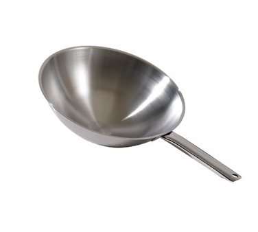 Matfer Bourgeat 686730 12" Dia. Stainless Steel Tradition Plus Wok