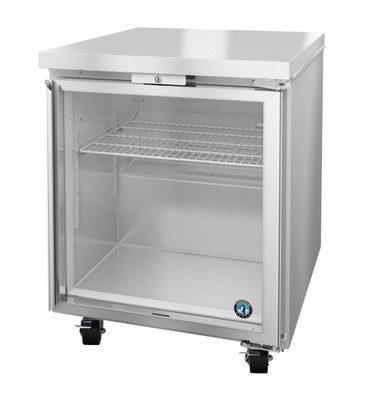 Hoshizaki UF27B-GLP01 27"W One-Section Glass Door Undercounter Freezer