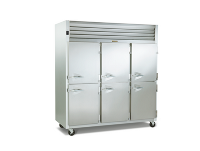 Traulsen RLT332NUT-HHS 76.31&quot; W Three-Section Solid Door Reach-In Spec-Line Freezer - 115 Volts