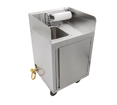 John Boos MHS-2624 Mobile Hand Sink 26"W x 24"D x 36"H
