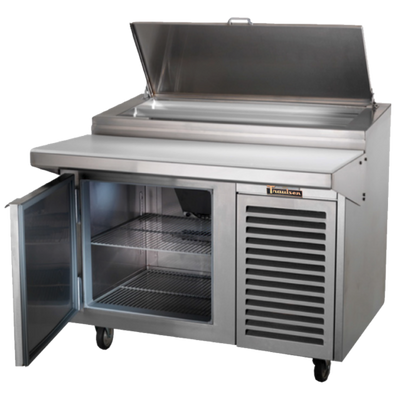 Traulsen TB065SL3S 65" W Stainless Steel 2 Doors Hinged BLU 3-Row Glycol Prep Table - 115 Volts