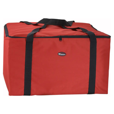Winco BGDV-22 22" x 22" x 12"H Red Food Delivery Bag
