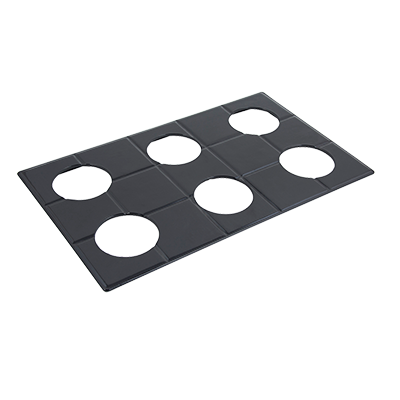 Bon Chef 52029FGLDREVISION 12.75" Gold Aluminum E Z Fit Custom Cut Tile