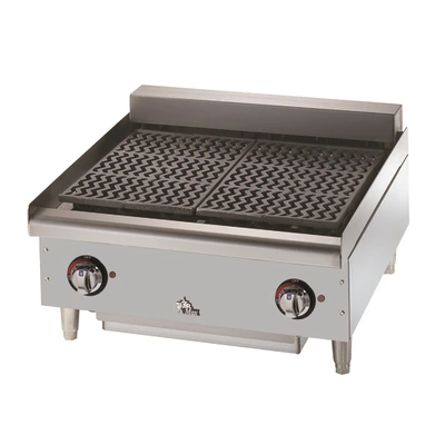 Star 5124CF Star-Max® 24" Electric Countertop Charbroiler with Cast Iron Grids and Water Pan