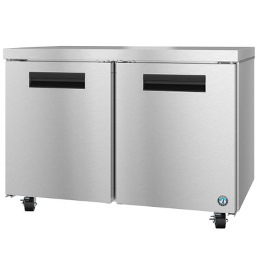 Hoshizaki UF48B 48"W Two-Section Solid Door Reach-In Steelheart Series Undercounter Freezer