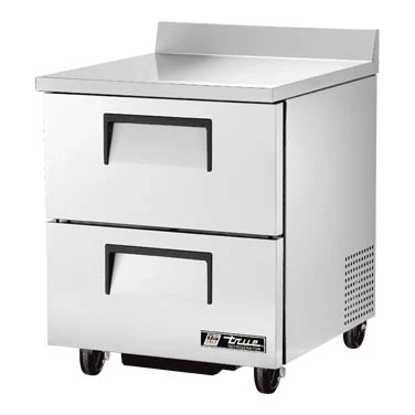 True TWT-27D-2-HC 27.63"W One-Section Stainless Steel Door Work Top Refigerator