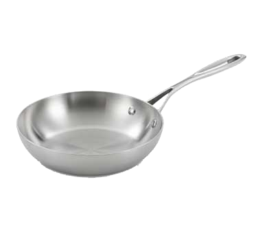 Vollrath 49416 8" 1.25 Qt. Stainless Steel and Aluminum Miramar Display Cookware Saute Pan