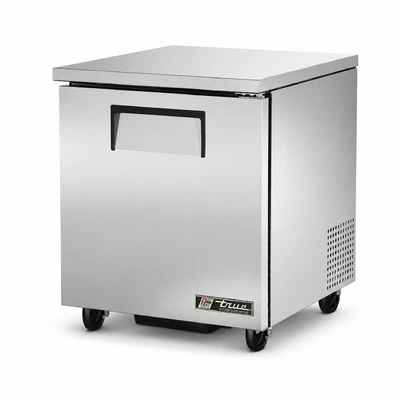 True TUC-27-HC 27.63"W One-Section Stainless Steel Door Undercounter Refrigerator - 115 Volts