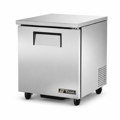 True TUC-27-HC 27.63"W One-Section Stainless Steel Door Undercounter Refrigerator - 115 Volts