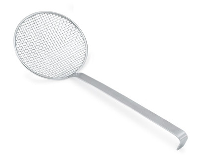 Vollrath 47718 14" Round Stainless Steel Wire Mesh Skimmer
