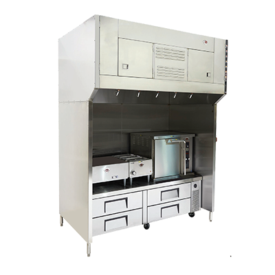 Wells WVU-72 72" Ventless Hood System For Multiple Appliances - 208-240 Volts