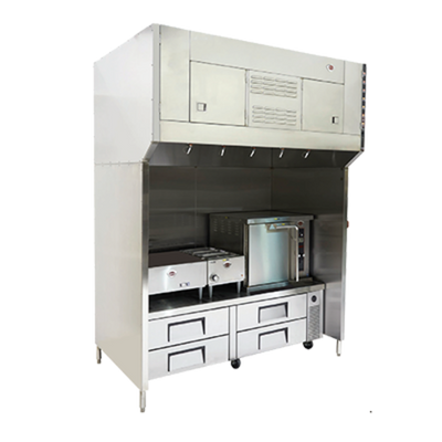 Wells WVU-72SS 76.8" W Stainless Steel 4-Stage Filtration Universal Ventless Hood - 208-240 Volts