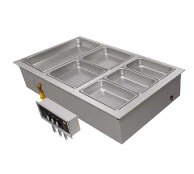 Hatco HWBI-1 (1) Full Size Stainless Steel Top Corrosion Resistant Steel Exterior Insulated Drop-In Modular and Ganged Heated Well - 120 Volts