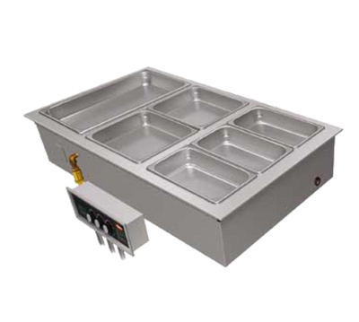 Hatco HWBI-1 (1) Full Size Stainless Steel Top Corrosion Resistant Steel Exterior Insulated Drop-In Modular and Ganged Heated Well - 120 Volts