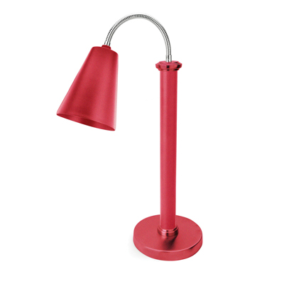 Eastern Tabletop 9641RD Powder Coated Lamp Warmer with 1 Bulb - 120 Volts, 250 Watts