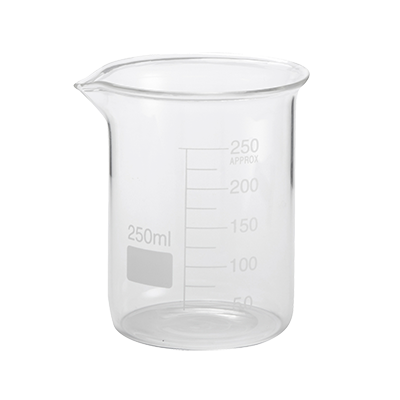 American Metalcraft GBE8 8.5 Oz. 3" Dia. x 4" H Glass Beaker