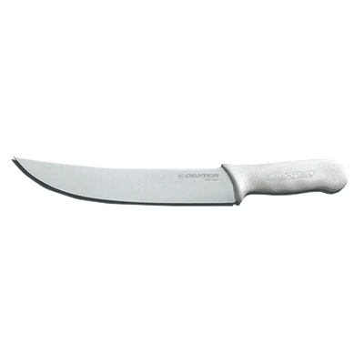 Dexter 5543 12" White Sani-Safe Cimeter Steak Knife with Polypropylene Handle