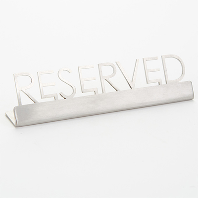 American Metalcraft SSR5 Sign "Reserved" 5"