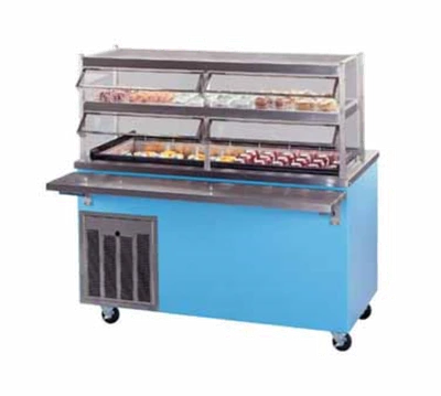 Piper Products R6-FT Stainless Steel Reflections Frost Top Serving Counter Enclosed Base