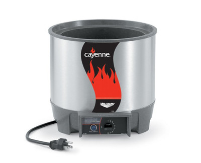 Vollrath 72017 10-9/16" Dia. x 9-5/8"H Round Heat 'n Serve Soup Warmer - 120 Volts, - 800 Watts