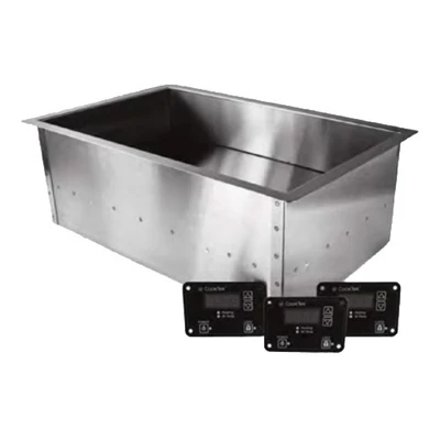 CookTek IHW061-34 SinAqua 4" Deep Stainless Steel Rectangular Drop-In Induction Hot Food Well - 100-125 Volts