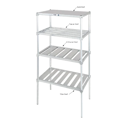 Channel TA2454 Shelf Tubular 54"W Aluminum Construction