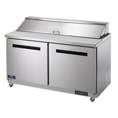 Arctic Air AMT60R 61.25" W Two-Section Two Door Mega Top Sandwich or Salad Prep Table