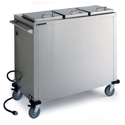 Lakeside 7502 43.44" W Stainless Steel Mobile Insulated Heated Pellet Dispenser - 208/220 Volts