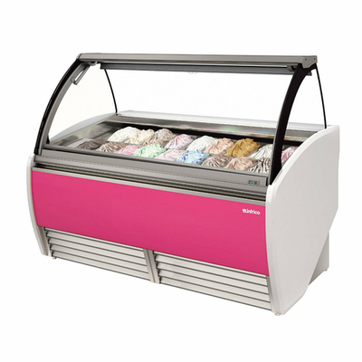 Infrico USA IDC-VAR15H 64.65&quot;W Gelato Case-Curved Glass