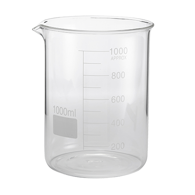 American Metalcraft GBE34 34 Oz. 4.25" Dia. x 5.25" H Glass Beaker