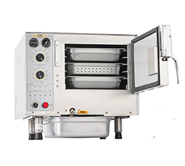 AccuTemp S64803D140 6 Pans Electric Countertop Steam'N'Hold Boilerless Convection Steamer - 480 Volts