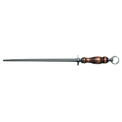 Dexter 7030 12" Butcher Steel with Rosewood Handle and Heavy Duty Ring